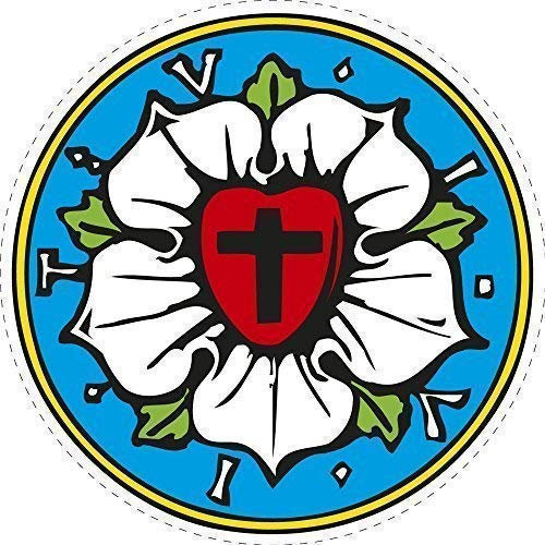 PVC-Aufkleber Sticker Symbol - Lutherrose - 303486 - Gr. ca. 10 cm