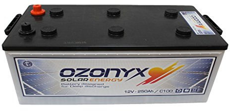 BATERÍA SOLAR OZONYX SOLAR ABIERTA 250AH