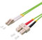 BIGtec 20m LWL Kabel Patchkabel OM4 Glasfaser-Kabel 100Gbit Multimode 50/125µm Ø 2mm Jumper LC - SC Stecker Duplex violett erikaviolett Fiber Optic Cable