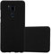 Cadorabo Custodia per LG G7 ThinQ in FROST NERO - Morbida Cover Protettiva Sottile di Silicone TPU con Bordo Protezione - Ultra Slim Case Antiurto Gel Back Bumper Guscio