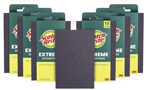Scotch-Brite Advanced Extreme Scrub, ideal für Grills und Roste, 12 Scheuerschwämme, Lila