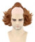 Topcosplay Perücke Herren Clown Perücke Cosplay Perücke mit Stirn-Glatze für Halloween Fasching Karneval (Herren)