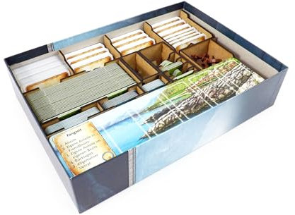 The Game Doctors Brettspiel Organizer kompatibel mit Nusfjord und Erweiterung Schollen-Deck