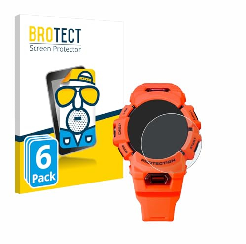 BROTECT Entspiegelungs-Schutzfolie für Casio G-Shock GBA-900 (6 Stück) Matte Displayschutz-Folie, Anti-Reflex, Anti-Fingerprint
