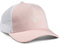 Soulbuddy Trucker Cap Kinder – Unisex Kinderkappe – Schirmmütze für Jungen & Mädchen – Trendiger Sonnenhut für Outdoor & Freizeit Rosa-Weiß - Größe L