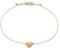 Selfmade Jewelry Armband Damen Herz Roségold Handgemachtes Makramee Armbändchen mit Herzchen Größenverstellbar Inkl. Geschenk-Verpackung (Rosegold - Beige)