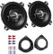 JVC Auto Lautsprecher Boxen CS-J420X 420 Watt 10 cm 2 Wege Koax passend für FIAT Grande Punto 199 2005-2009 Seitliche Heckablage