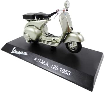 OPO 10 - Collezione Scooter in Miniatura 1/18 Compatibile con Piaggio Vespa ACMA 125 Verde - 1953 - Ves0062