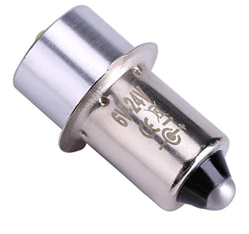 Bombilla de Linterna LED 3W 210LM 6-24V P13.5S Bombilla de Repuesto LED Bombillas para Linternas Kit de Sustitución de Bombillas de Conversión - 23x9mm