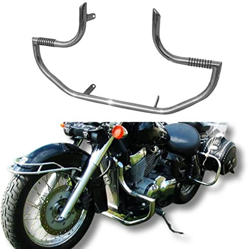 Highway Sturzbügel Motorschutz mit Fußrasten - für VT 750 Shadow C4 / C5, Aero RC 50 (+2004) | Robuster Edelstahl OH18N9 Schutz