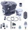 Gubeter Kit pistone Cilindro 51 mm, per Motosega per Husqvarna 575, 575Xp, 570, 537254102, 537 25 41 02