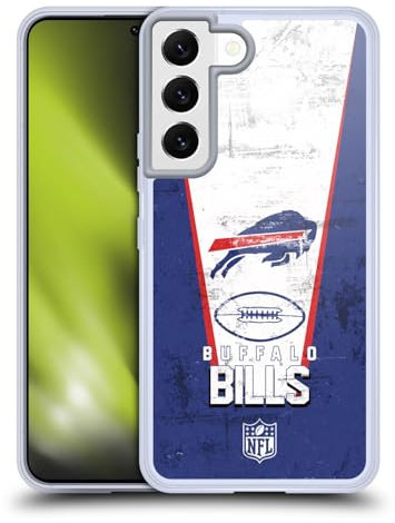 Head Case Designs Offizielle NFL Banner Buffalo Bills Logo Art Soft Gel Handyhülle Hülle kompatibel mit Samsung Galaxy S22 5G