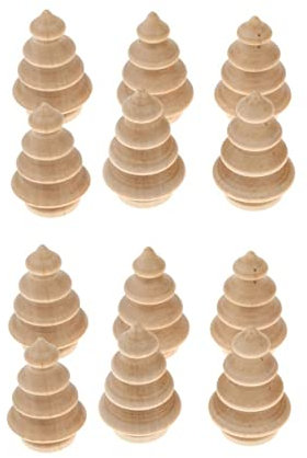 EXCEART 20st Weihnachtsbaumskulptur Aus Holz Kuchendeckel Tischdeko Weihnachten Aus Holz Weihnachtsbaum Aus Holz Selber Bauen Weihnachtsschmuck Aus Holz Hochzeit Schmücken Hölzern