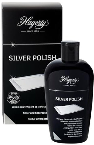 Hagerty Set 2x Silver Polish je 250 ml I Effiziente Silber-Politur für Silber und versilbertes Metall I Polierpaste mit Sofortwirkung für Vasen Rahmen Accessoires Dekoration I für erneuerten Glanz