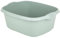 Silver Sage 12 Litre Capacity 39cm Rectangular Washing Up Bowl for Kitchen Sink, Basin Mixing High Gloss Chic Finish Plastic Multiuse Washing Up Bowl Tidy Organiser Household (1, 39cm Rectangle)