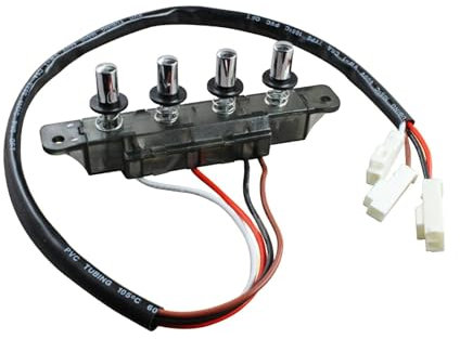 Fenteer Interruptor de Control para Campana Extractora de Cocina, Accesorio Universal, 4 Pulsador