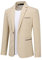 Allthemen Blazer da Uomo Slim Fit con Un Bottone Suit Jacket Giacca Elegante Formale for Wedding Evening Business da Lavoro Cachi XL