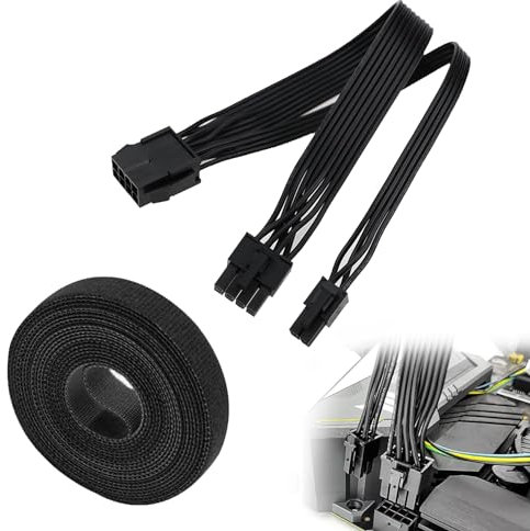CPU 8 pines a CPU 8 pines + 4 pines placa base cable de extensión de alimentación ATX cable de alimentación 8 pines EPS 12 V alargador de cable de alimentación 18 AWG 0,25 M, con rodillo Scratch