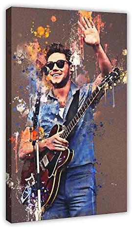 YIFANF Foto Auf Leinwand 30 * 50cm Senza Cornice Niall Horan Chitarra Rock Cantante Poster sportivo Soggiorno Camera da letto Pittura Opera d'arte