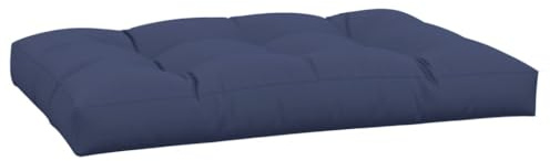 vidaXL Palettenkissen, Palettenauflage für Europaletten, Palettenpolster Palettensofa Outdoor Indoor, Sitzkissen, Marineblau Stoff