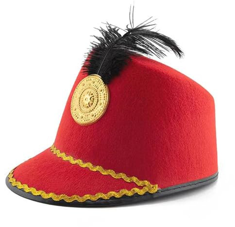 SANRLO Vintage Hut Halloween Männer Soldat Vintage Hut Party Honor Guard Show Top Motorhaube Männer Cosplay Party Hut