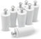 DOJA Barcelona | Topes Persianas | Pack de 8 | Topes Persiana Blanco | Longitud 60mm | PVC | Para Recambios Para Persianas Enrollables, Accesorios De Persianas, Tope Amortiguador para Persiana
