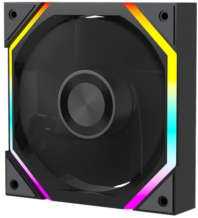 TZMRIT PRISMXH-GALAXY ARGB PC Fan 120mm with PWM Control and ARGB Effect,62.36 CFM/2000 RPM/2.21 MMH2O (BK Reverse Flow)