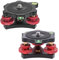 For DSLR Camera Leveling Base Fine Adjustment Anti Slip Holder for Head Tri-Wheel Aluminum Alloy