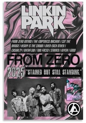 Linkin Poster, Park, Musik, Vintage, Rockband, Collage, Poster für Zimmer, ästhetische Leinwand, Wandkunst, Schlafzimmerdekoration, 30 x 45 cm