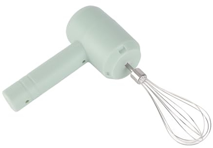 Haofy Elektrischer Handmixer, 800 MAh, USB Wiederaufladbar, Kabellos, mit Geräuscharmem Motor, Handmixer Zum Backen, Sahne, Eiermischen für Kleine Küche, Wohnmobil-Leben, Täglicher Gebrauch (Hellblau)