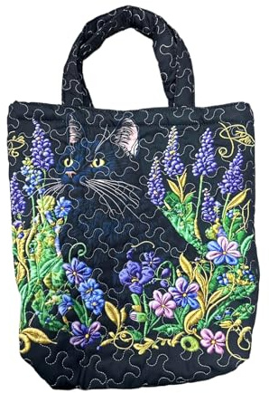 Shopper Tasche Damen Unisex Geräumig Lässig Stofftasche | Süße Personalisierte Wiederverwendbare Taschen Mit Gesteppt Gepolstertem Griff