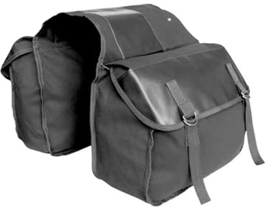 ACEBSBGGAP Multifunktional Motorradtasche Für BMW Für Yamaha Für Sportster Leinwand Motorrad Sattel Taschen wasserdichte Packtaschen Gepäck Roller Reise Satteltaschen(Schwarz)