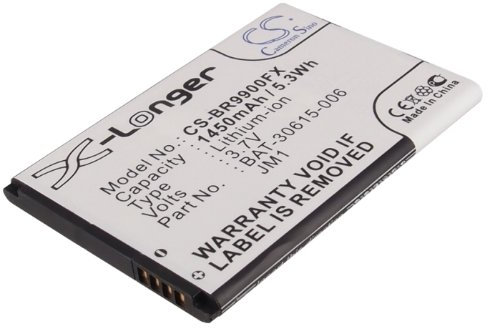 CS-BR9900FX Akku 1450mAh Kompatibel mit [BlackBerry] Bellagio, Bold 9790, Bold 9900, 9930, Touch 9220, Touch 9900, 9930, Curve 9380, Curve 9380, Dakota, Monaco, Montana, Monza, P9981, Pluto, Porsche