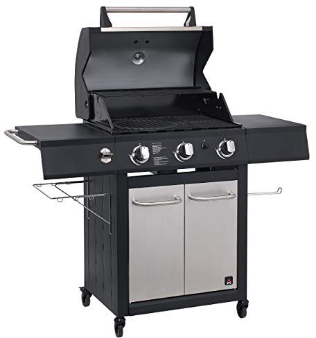 Jamestown COLTEN 3-Brenner Gasgrill mit direkter und indirekter Grillfunktion inkl. Thermometer im Deckel | Hochwertiger Grill für ein gelungenes Barbecue