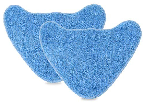 fivekim 2Pieces Washable Mop Pad Cleaning Cloth Replacement For Vax Steam Cleaner Mops Steam Triangle Mop Cloth Blue