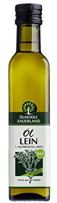 ÖLMÜHLE SAUERLAND - Leinöl braune Saat BIOLAND nativ kaltgepresst (250 ml)