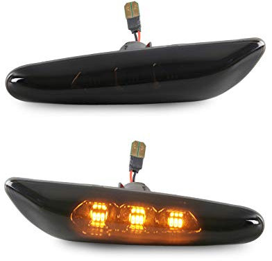 rm-style Smoke Seiten Blinker mit 3er SMD kompatibel für 1er E81 E82 E87 E88 3er E90 E91 E92 E93 E46 5er E60 E61 X1 X3 (7134-A-1)