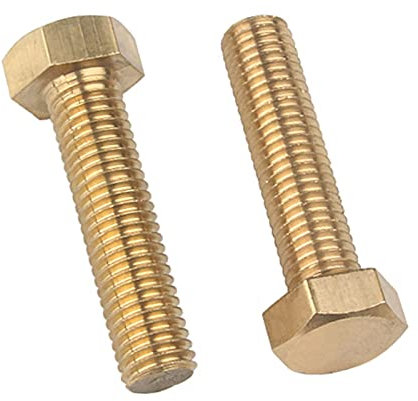 ORANXIN Ottone Bulloni a testa esagonale - M4 M5 M6 Bulloni esagonali Metrico Filettatura Testa esagonale Machine Elementi di fissaggio