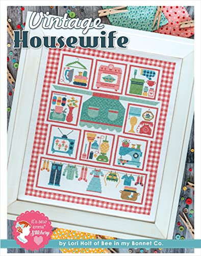It's Sew Emma Cross Stitch Pattern Vintage Housewife