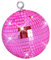 Balles Disco de 15,2 cm, Boules de Danse réfléchissantes avec Anneaux de Suspension pour Noël, Mariage, décoration de fête d'anniversaire (15,2 cm, Rose)