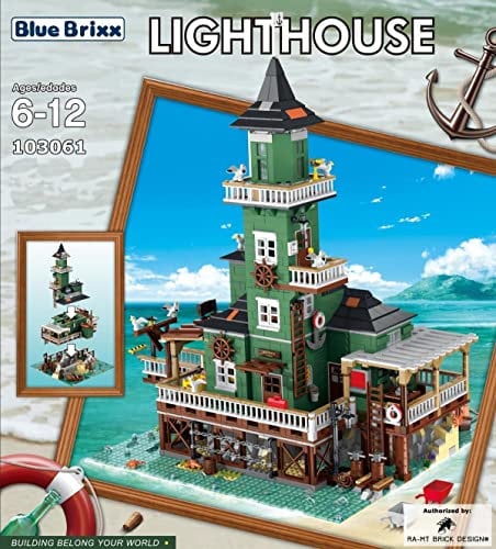 BlueBrixx Pro 103061 – Leuchtturm aus Klemmbausteinen mit 3452 Bauelementen. Lieferung in Originalverpackung.