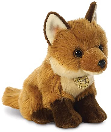 Aurora, 26283, MiYoni Tots Babyfuchs, 23cm, Eco-Friendly Plüschtier, Braun