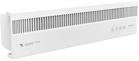 Sharper Image PROFILE Window Fan with 3 Speeds, Reversible Exhaust Mode, Weather Resistant, White