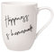 Villeroy & Boch – Statement Becher Mit Henkel Happiness Is Homemade 11,5X8X10,5 Cm, Weiße Porzellan Tasse 280 Ml