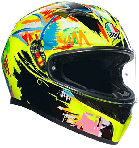 AGV K3 Rossi Winter Test 2019 Integralhelm (gelb/schwarz/blau), L (59)