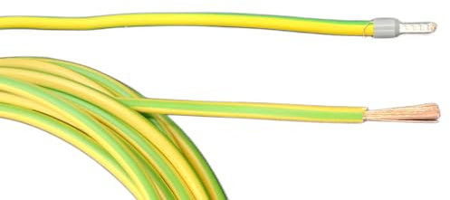 Erdungskabel 4mm² - Grün/Gelb - H07V-K - Aderleitung feindrähtig flexibel (5m)