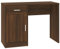 vidaXL Schreibtisch Bürotisch Arbeitstisch Computertisch PC Tisch Holztisch Büromöbel Laptoptisch mit Stauraum Braun Eichen-Optik 100x40x73cm