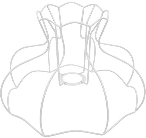 DOITOOL Palace-Lampenschirmhalter Diy-Tischlampenhalterung Käfig-Lampenschirm Für Pendellampenschirm Trommel-Lampenschirm-Kit Vintage-Lampenschirme Pendelleuchtenschirme Weiß