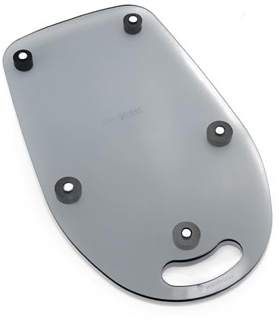 Wundermix - EasySlider® Gleitbrett aus Acrylglas • KitchenAid Gleitbrett • Gleitbrett für KitchenAid • Gleiter für Küchenmaschine • Unterlage aus Acryl (Transparentes Grau)