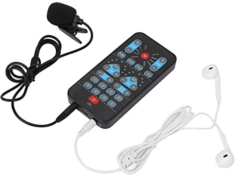 Mini Changeur De Voix, 8 Effets Sonores Prenant en Charge Plusieurs Langues, Carte Son Portable pour Diffusion en Direct, Téléphone Portable, Ordinateur